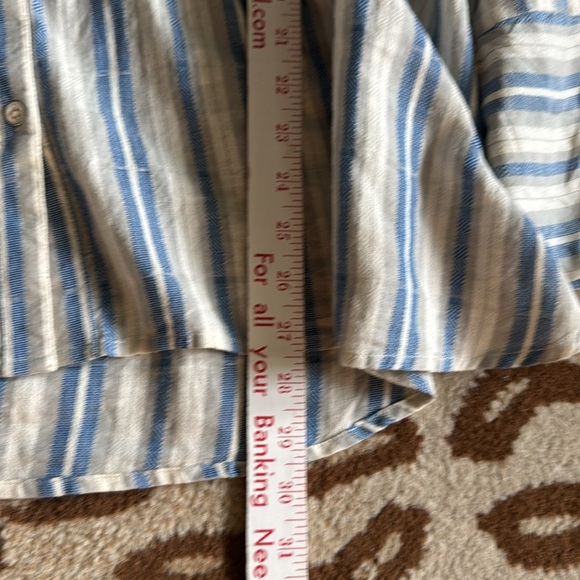 Caffe Marrakesh Button Down Shirt Blouse Womens plus Sz 1X Cotton Coastal Beach - Picture 7 of 8